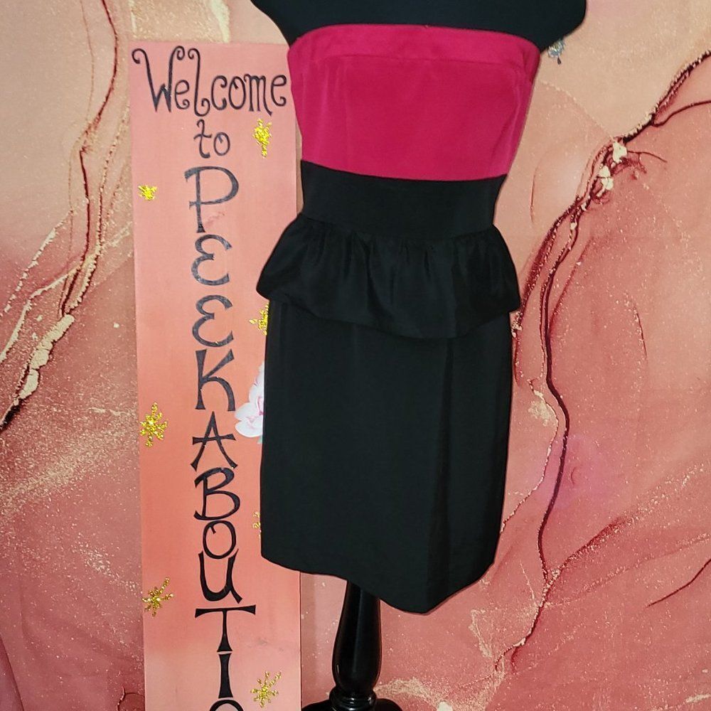 JAY GODFREY STRAPLESS MINI DRESS